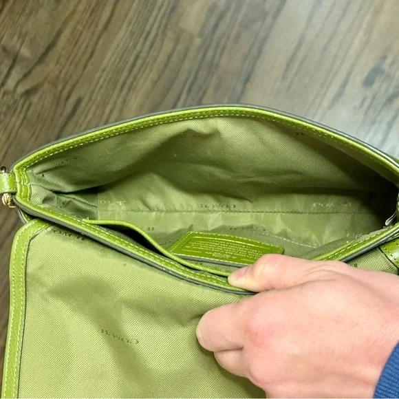 Green Coach Crossbody Bag - Picture 6 of 9